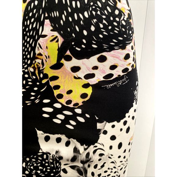 Just Cavalli Dress U Neck Sleeveless Fish Orchid Print Sheath racerback 38 2 XS - Picture 7 of 10